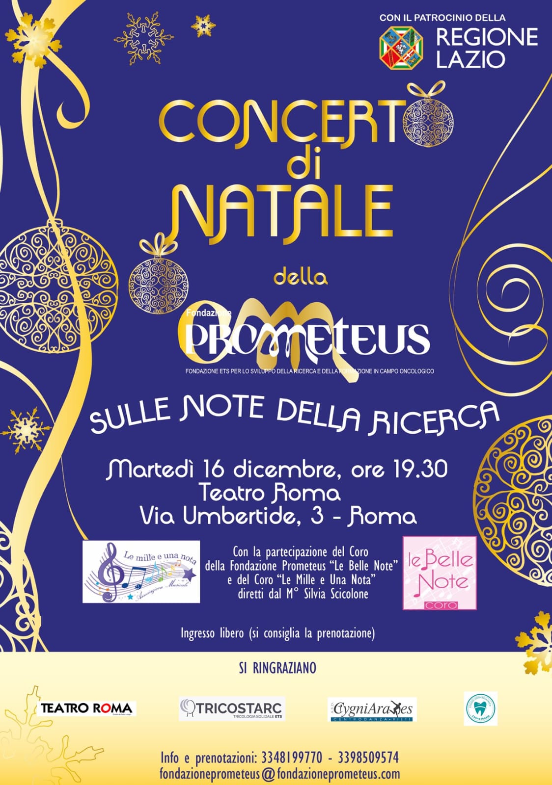 Concerto di Natale della Fondazione Prometeus  ...sulle note della Ricerca