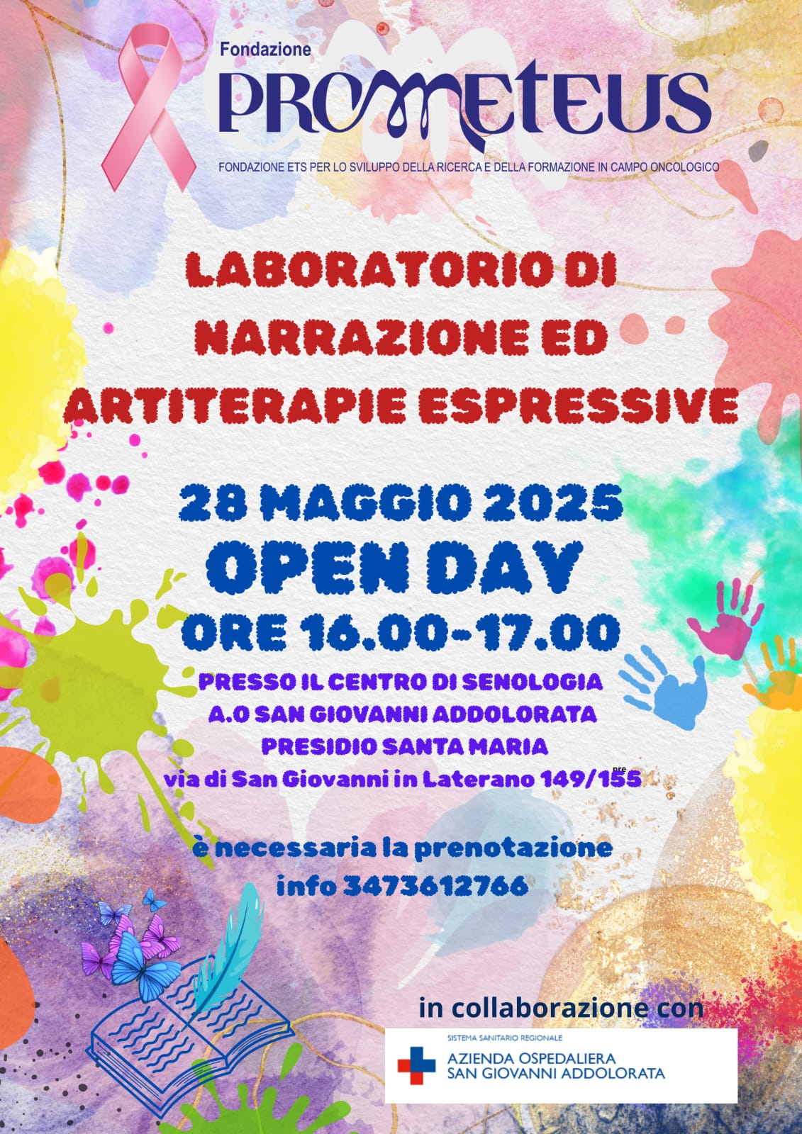Laboratorio di Narrazione ed Artiterapie Espressive: “L’arte di rinascere”